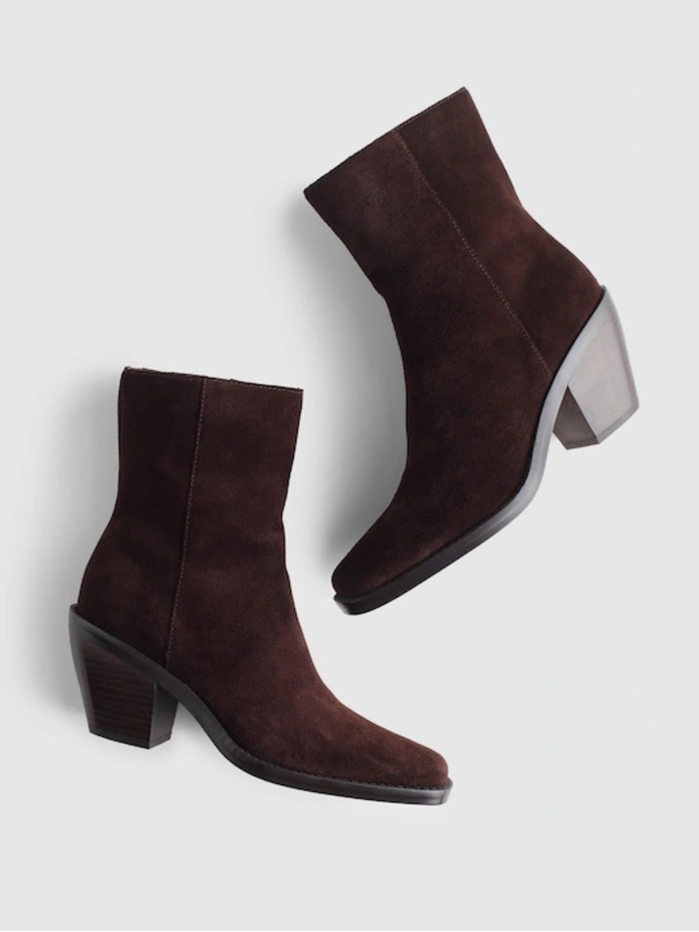 NWOB Madewell Idris Side-Zip Ankle Boot Suede Coffee Bean Size 8